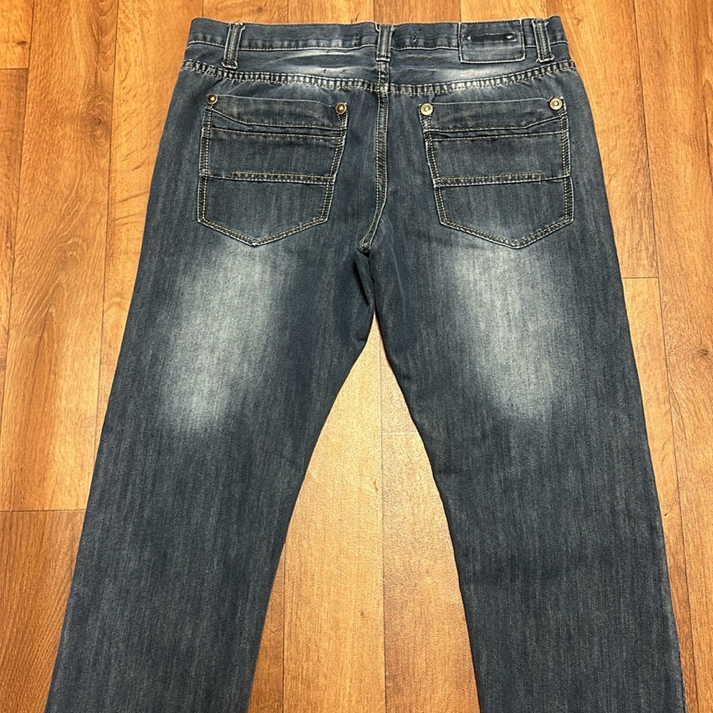 Blue Rag Straight Fit Jeans. - Picture 3 of 5